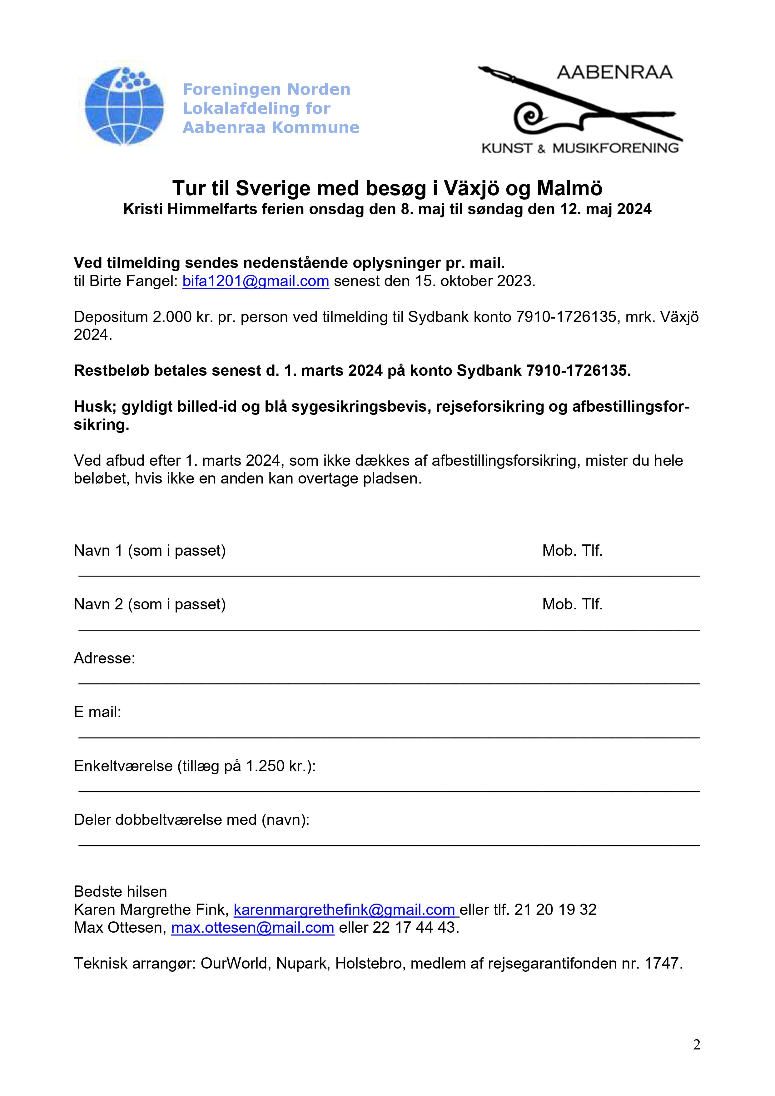 Invitation til Sverige 2024 2