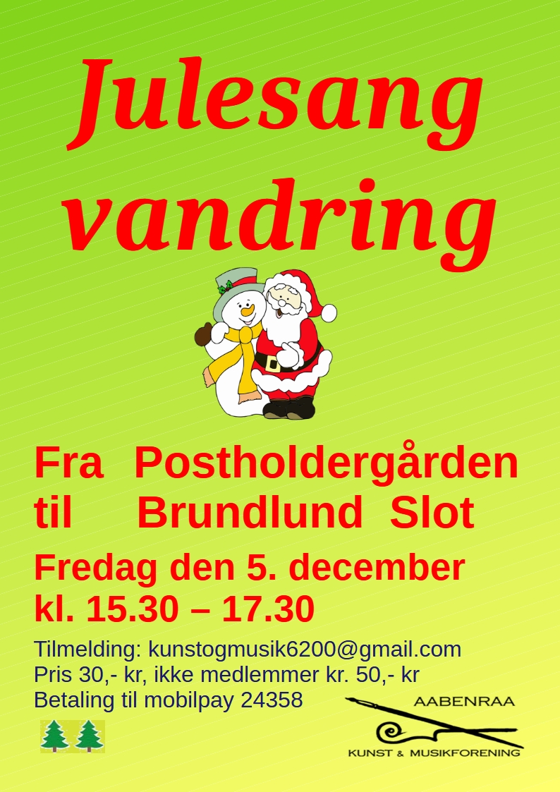 Julesangvandring 2025 opslag